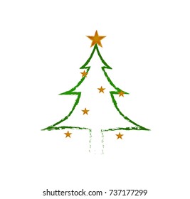 Merry Christmas vector text Calligraphic Lettering design card template. Creative typography for Holiday Greeting Gift Poster. vector format eps10