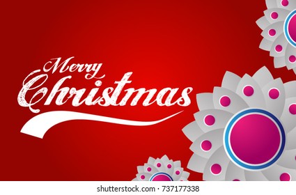 Merry Christmas vector text Calligraphic Lettering design card template. Creative typography for Holiday Greeting Gift Poster. vector format eps10