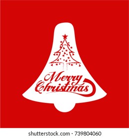 Merry Christmas vector text Calligraphic Lettering design card template. Creative typography for Holiday Greeting Gift Poster.