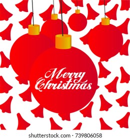 Merry Christmas vector text Calligraphic Lettering design card template. Creative typography for Holiday Greeting Gift Poster.