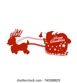 Merry Christmas vector text Calligraphic Lettering design card template. Creative typography for Holiday Greeting Gift Poster.