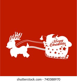 Merry Christmas vector text Calligraphic Lettering design card template. Creative typography for Holiday Greeting Gift Poster.