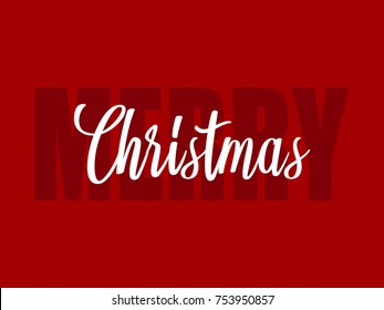 Merry Christmas vector text Calligraphic Lettering design card templateCreative typography for Holiday Greeting Gift Poster. Calligraphy Font style Banner