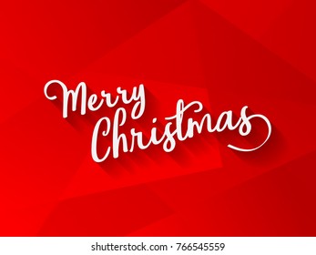Merry Christmas vector text Calligraphic on modern background