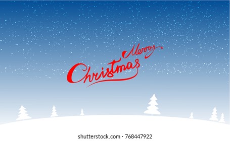 Merry Christmas vector text Calligraphic Lettering design card template. Creative typography for Holiday Greeting Gift Poster. Calligraphy Font style Banner