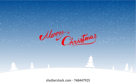 Merry Christmas vector text Calligraphic Lettering design card template. Creative typography for Holiday Greeting Gift Poster. Calligraphy Font style Banner