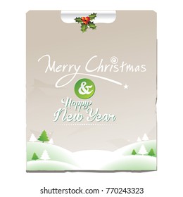 Merry Christmas vector text Calligraphic Lettering design card template. Creative typography for Holiday Greeting Gift Poster. Calligraphy Font style Banner