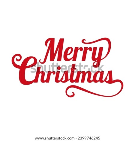 Merry Christmas vector text Calligraphic design. Creative typography for Holiday Greeting Gift Poster.