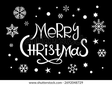 Merry Christmas vector text Calligraphic Lettering design card template. Creative typography for Holiday Greeting Gift Poster. Calligraphy Font style Banner.