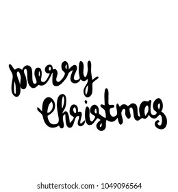 Merry Christmas vector text Calligraphy lettering pattern card design. Creative typography for the holiday Congratulatory gift. Calligraphy font Style of the banner. Stock vector.