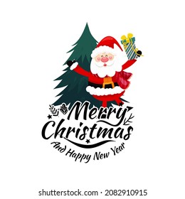 Merry Christmas vector text Calligraphy Lettering card design template. Creative typography for Holiday Gift Greeting Poster