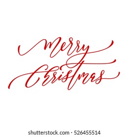 Fröhliche Weihnachts-Vektorgrafik. Lettern Design Grußkartenvorlage. Kreative Typografie für ein Geschenkposter. Kalligrafische Schriftart für Weihnachtsbanner