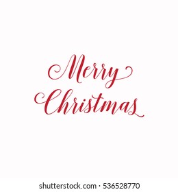 Merry Christmas vector text design.