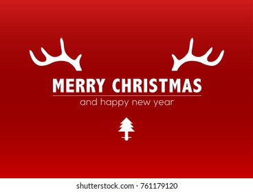 Merry Christmas vector text design.