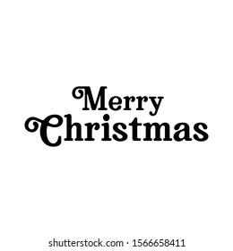 Merry christmas vector text. Lettering Xmas design. Typography for Holiday Greeting banner or card.