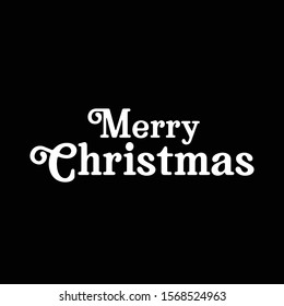 Merry christmas vector text. Lettering Xmas design. Typography for Holiday Greeting banner or card.