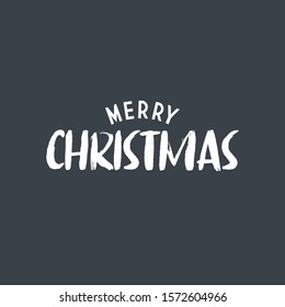 Merry christmas vector text. Lettering Xmas design. Typography for Holiday Greeting banner or card.