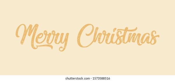 Merry christmas vector text. Lettering Xmas design. Typography for Holiday Greeting banner or card.