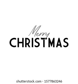 Merry christmas vector text. Lettering Xmas design. Typography for Holiday Greeting banner or card.