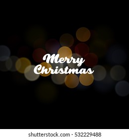 Merry Christmas vector text Lettering design card template