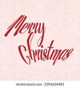 Merry Christmas vector text vintage card design. Creative typography for Holiday Greeting Gift Poster.