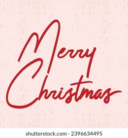 Merry Christmas vector text vintage card design. Creative typography for Holiday Greeting Gift Poster.