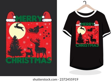 Frohe Weihnachten Vektor T-Shirt Design...