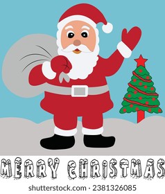 Merry christmas vector t-shirt design