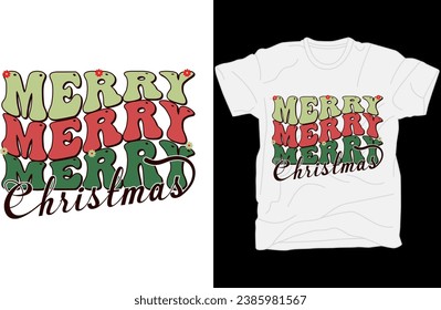 Merry Christmas, Vector t-shirt design