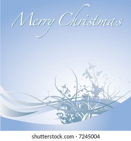 A Merry Christmas vector winter holiday background