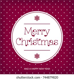Merry Christmas Vintage Card & Happy New Year