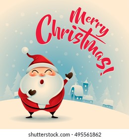 Merry Christmas! Vintage Christmas Greeting Card.