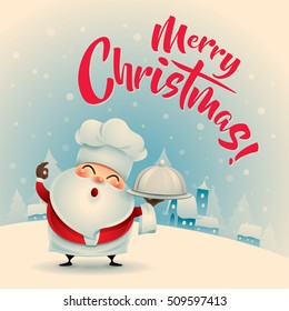 Merry Christmas! Vintage Christmas greeting card.