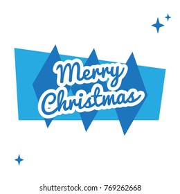 merry christmas vintage style vector with sparkling
