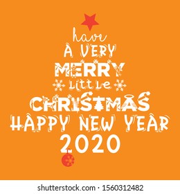 Merry christmas for wall decals, wall sticker - Vector