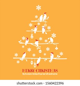 Merry christmas for wall decals, wall sticker - Vector