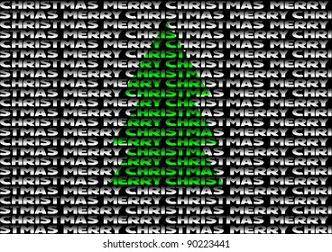  Merry christmas wallpaper with christmas tree.Seamless vector background.