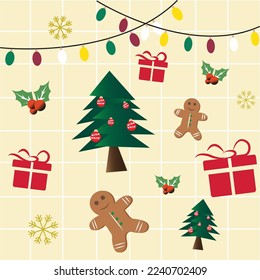 fondo artístico navideño de invierno