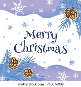 Merry Christmas. Winter background.