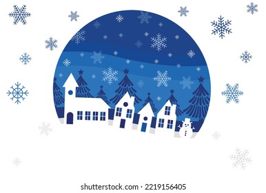 Merry Christmas winter composition paper vector illustrator design image