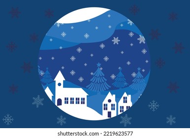 Merry Christmas winter composition paper vector illustrator design image
