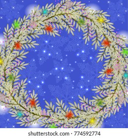 

Merry Christmas winter holiday background
