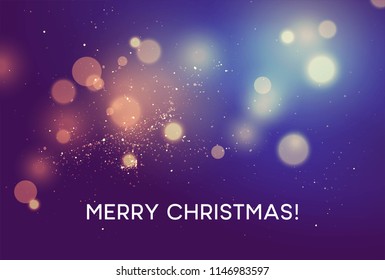 Merry christmas Winter vector blurred background. Vector illustration EPS10