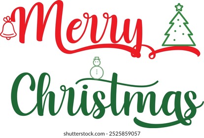 Merry Christmas wishes card post banner. 