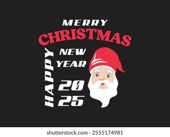 Merry Christmas wishing vector typography t shirt design