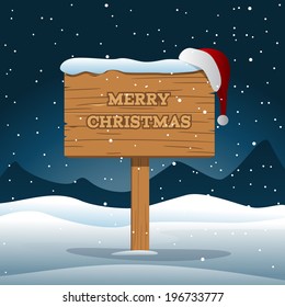 Merry Christmas Wooden Board