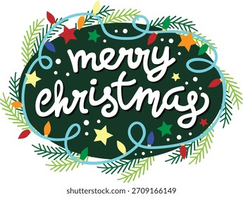 Tipografía del texto de la palabra de la Feliz Navidad