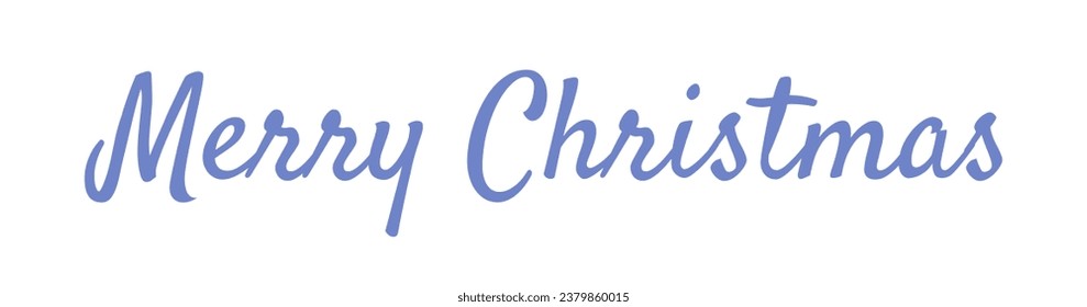 Merry Christmas words 2D cartoon phrase. Holiday season congratulations isolated vector lettering white background. Seasonal winter greeting. Celebrate xmas color inscription flat spot illustration