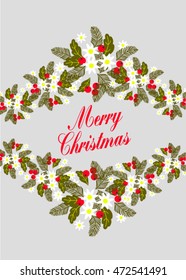 Merry Christmas wreath