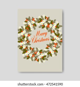 Merry Christmas wreath